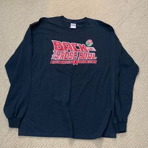 2011 wisconsin badgers back to the rose bowl size large black long sleeve